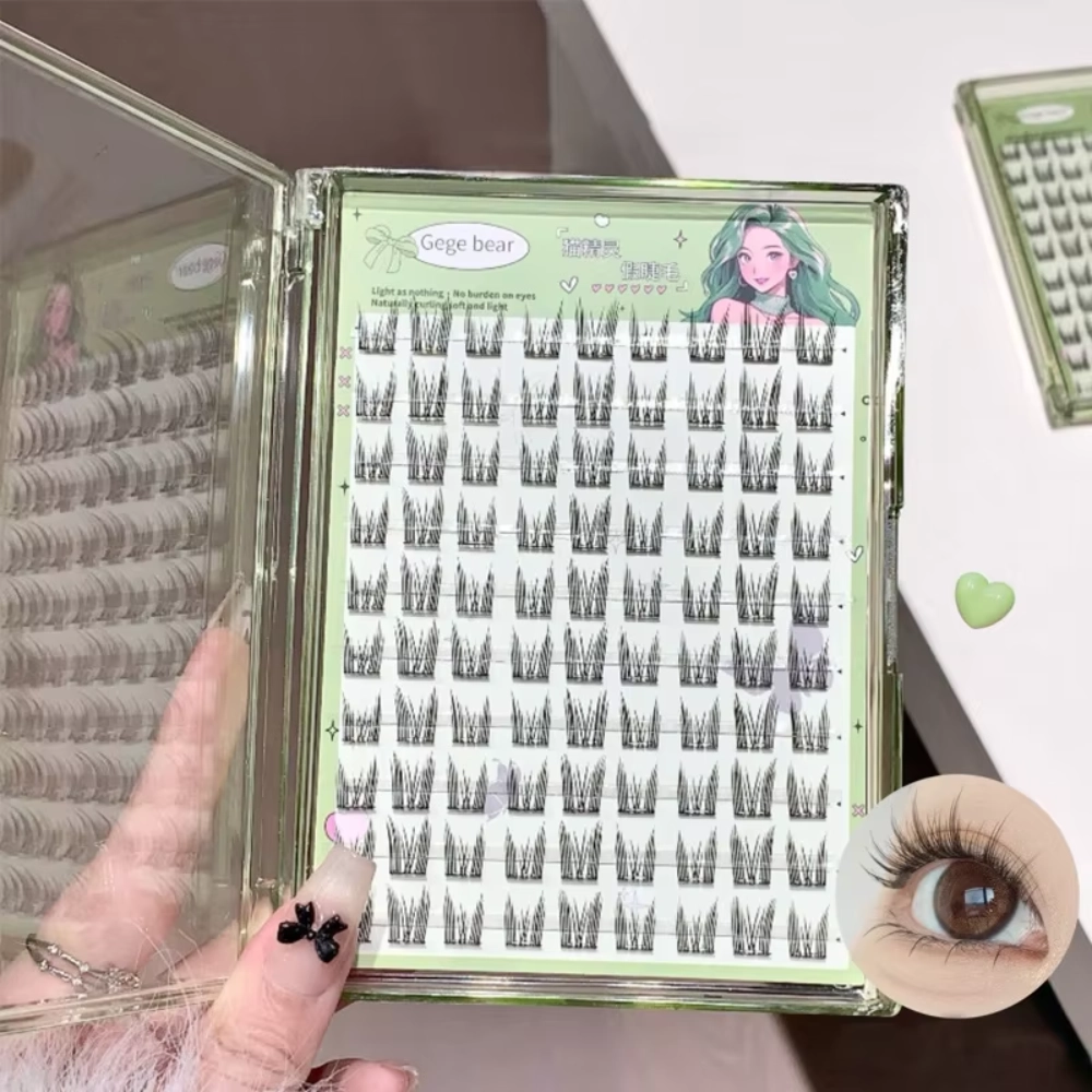 Gege Bear Cat Elf Lashes Self Adhesive, 60 Cluster
