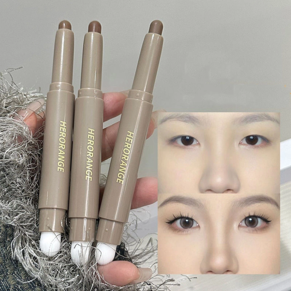 Herorange Double-ended Contour Pen for Contouring, Brightening with a Smudge Brush