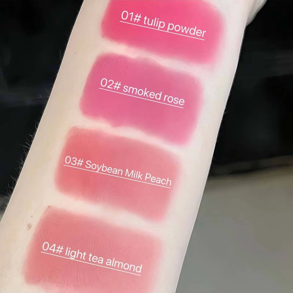 Cappuvini Cute Kitten Casual Lip Cosmetic Velvet Lip Mud, QUICK-DRY Sensitive Brighten Colorful Lip Mud